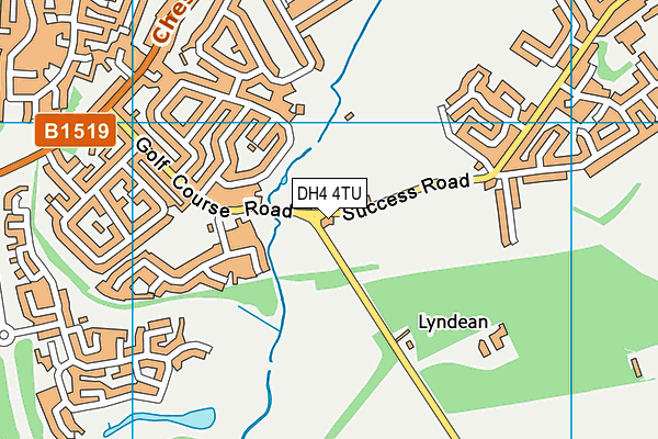DH4 4TU map - OS VectorMap District (Ordnance Survey)