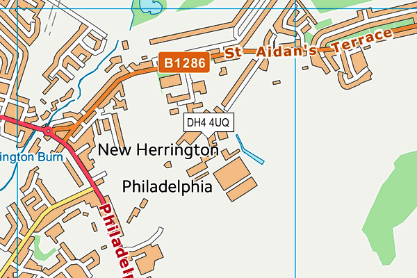 DH4 4UQ map - OS VectorMap District (Ordnance Survey) DH4 4UQ map - OS VectorMap District (Ordnance Survey)