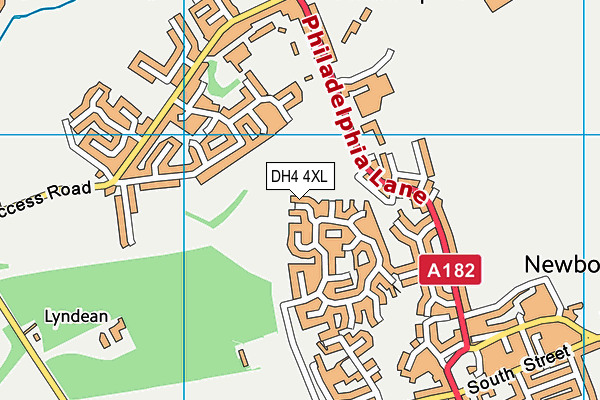 DH4 4XL map - OS VectorMap District (Ordnance Survey) DH4 4XL map - OS VectorMap District (Ordnance Survey)