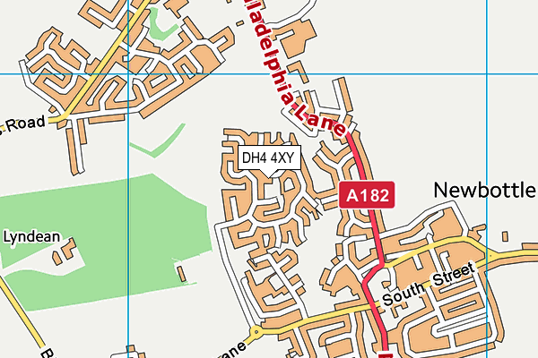 DH4 4XY map - OS VectorMap District (Ordnance Survey) DH4 4XY map - OS VectorMap District (Ordnance Survey)