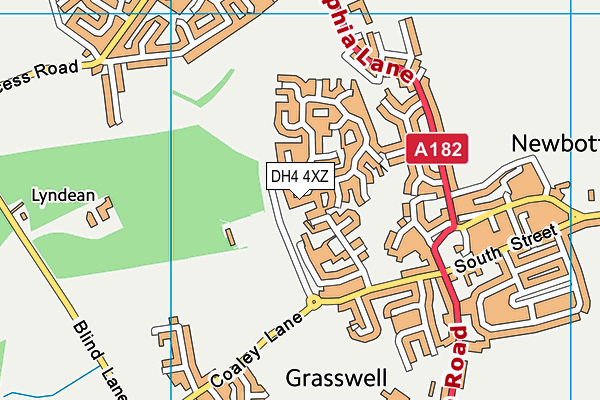DH4 4XZ map - OS VectorMap District (Ordnance Survey) DH4 4XZ map - OS VectorMap District (Ordnance Survey)