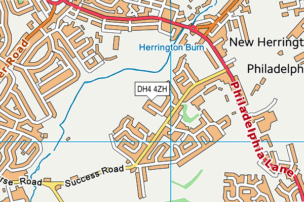 DH4 4ZH map - OS VectorMap District (Ordnance Survey) DH4 4ZH map - OS VectorMap District (Ordnance Survey)