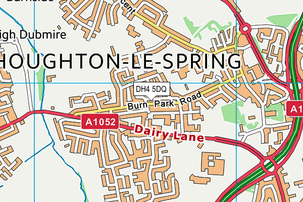 DH4 5DQ map - OS VectorMap District (Ordnance Survey) DH4 5DQ map - OS VectorMap District (Ordnance Survey)