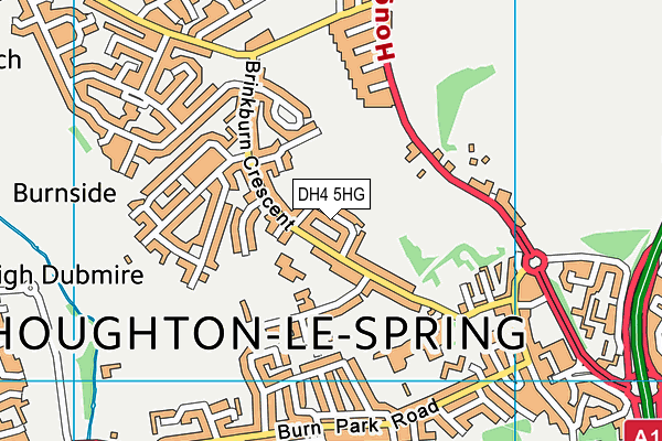 DH4 5HG map - OS VectorMap District (Ordnance Survey) DH4 5HG map - OS VectorMap District (Ordnance Survey)