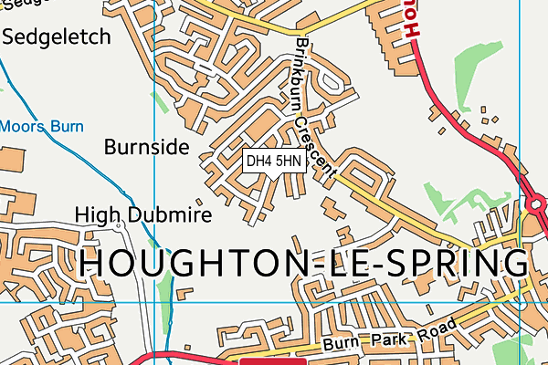 DH4 5HN map - OS VectorMap District (Ordnance Survey) DH4 5HN map - OS VectorMap District (Ordnance Survey)