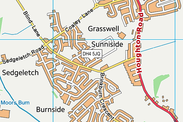 DH4 5JQ map - OS VectorMap District (Ordnance Survey) DH4 5JQ map - OS VectorMap District (Ordnance Survey)