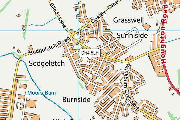 DH4 5LH map - OS VectorMap District (Ordnance Survey) DH4 5LH map - OS VectorMap District (Ordnance Survey)