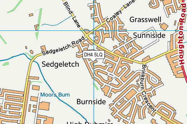 DH4 5LQ map - OS VectorMap District (Ordnance Survey) DH4 5LQ map - OS VectorMap District (Ordnance Survey)