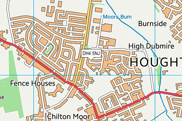 DH4 5NJ map - OS VectorMap District (Ordnance Survey) DH4 5NJ map - OS VectorMap District (Ordnance Survey)