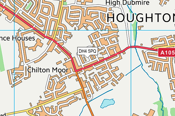 DH4 5PQ map - OS VectorMap District (Ordnance Survey) DH4 5PQ map - OS VectorMap District (Ordnance Survey)