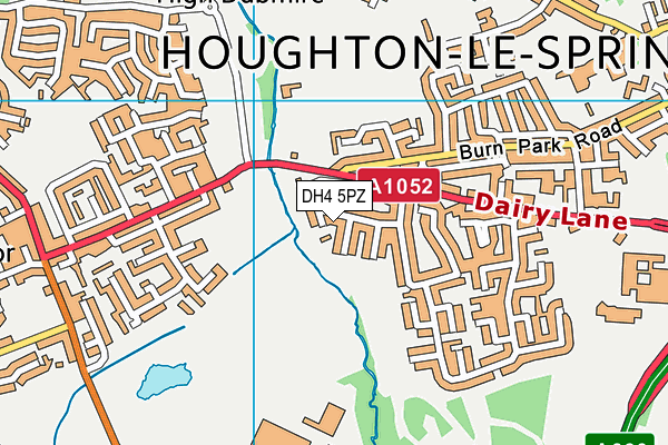 DH4 5PZ map - OS VectorMap District (Ordnance Survey) DH4 5PZ map - OS VectorMap District (Ordnance Survey)