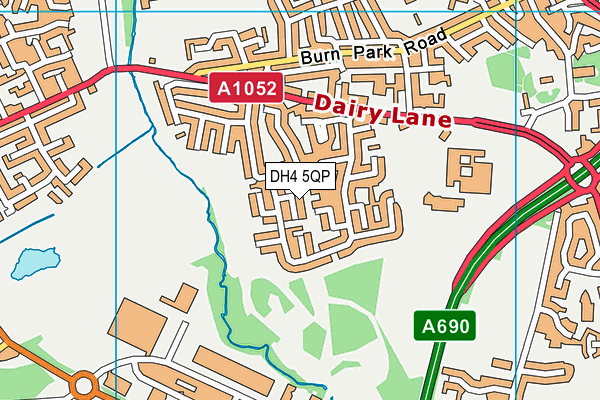 DH4 5QP map - OS VectorMap District (Ordnance Survey) DH4 5QP map - OS VectorMap District (Ordnance Survey)