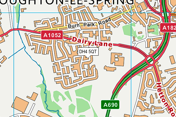DH4 5QT map - OS VectorMap District (Ordnance Survey) DH4 5QT map - OS VectorMap District (Ordnance Survey)