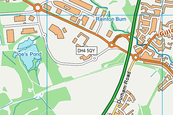 DH4 5QY map - OS VectorMap District (Ordnance Survey) DH4 5QY map - OS VectorMap District (Ordnance Survey)