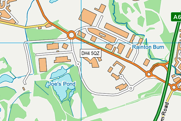 DH4 5QZ map - OS VectorMap District (Ordnance Survey) DH4 5QZ map - OS VectorMap District (Ordnance Survey)