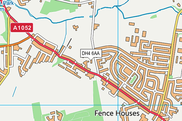 DH4 6AA map - OS VectorMap District (Ordnance Survey) DH4 6AA map - OS VectorMap District (Ordnance Survey)