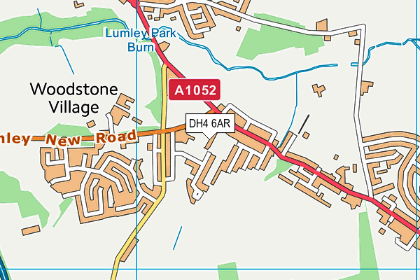 DH4 6AR map - OS VectorMap District (Ordnance Survey) DH4 6AR map - OS VectorMap District (Ordnance Survey)