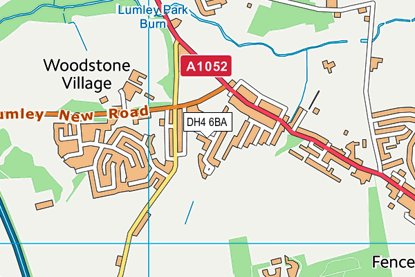 DH4 6BA map - OS VectorMap District (Ordnance Survey) DH4 6BA map - OS VectorMap District (Ordnance Survey)
