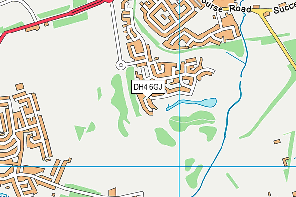DH4 6GJ map - OS VectorMap District (Ordnance Survey) DH4 6GJ map - OS VectorMap District (Ordnance Survey)