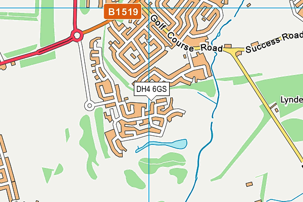 DH4 6GS map - OS VectorMap District (Ordnance Survey) DH4 6GS map - OS VectorMap District (Ordnance Survey)