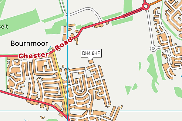 DH4 6HF map - OS VectorMap District (Ordnance Survey) DH4 6HF map - OS VectorMap District (Ordnance Survey)