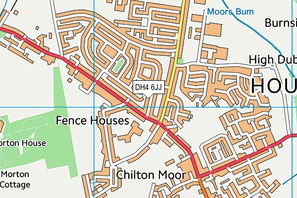 DH4 6JJ map - OS VectorMap District (Ordnance Survey) DH4 6JJ map - OS VectorMap District (Ordnance Survey)