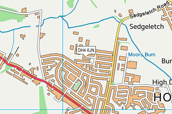 DH4 6JN map - OS VectorMap District (Ordnance Survey) DH4 6JN map - OS VectorMap District (Ordnance Survey)