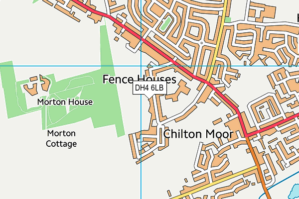 DH4 6LB map - OS VectorMap District (Ordnance Survey) DH4 6LB map - OS VectorMap District (Ordnance Survey)