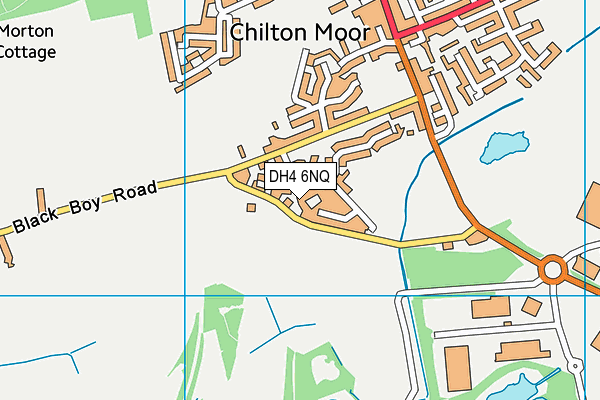 DH4 6NQ map - OS VectorMap District (Ordnance Survey)