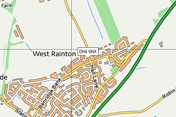 DH4 6NX map - OS VectorMap District (Ordnance Survey) DH4 6NX map - OS VectorMap District (Ordnance Survey)