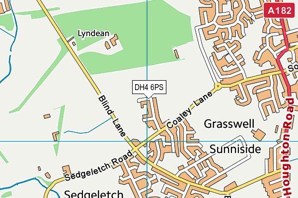 DH4 6PS map - OS VectorMap District (Ordnance Survey) DH4 6PS map - OS VectorMap District (Ordnance Survey)
