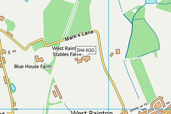 DH4 6QG map - OS VectorMap District (Ordnance Survey) DH4 6QG map - OS VectorMap District (Ordnance Survey)