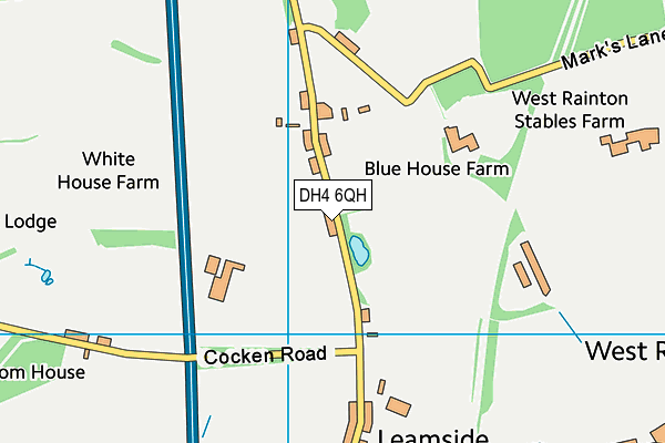 DH4 6QH map - OS VectorMap District (Ordnance Survey) DH4 6QH map - OS VectorMap District (Ordnance Survey)