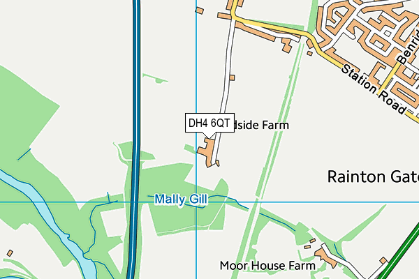 DH4 6QT map - OS VectorMap District (Ordnance Survey) DH4 6QT map - OS VectorMap District (Ordnance Survey)