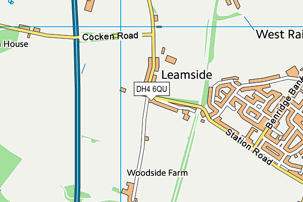 DH4 6QU map - OS VectorMap District (Ordnance Survey) DH4 6QU map - OS VectorMap District (Ordnance Survey)
