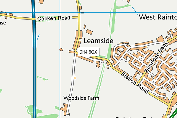 DH4 6QX map - OS VectorMap District (Ordnance Survey) DH4 6QX map - OS VectorMap District (Ordnance Survey)