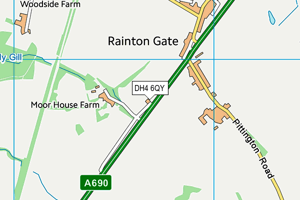 DH4 6QY map - OS VectorMap District (Ordnance Survey) DH4 6QY map - OS VectorMap District (Ordnance Survey)