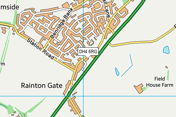 DH4 6RG map - OS VectorMap District (Ordnance Survey) DH4 6RG map - OS VectorMap District (Ordnance Survey)