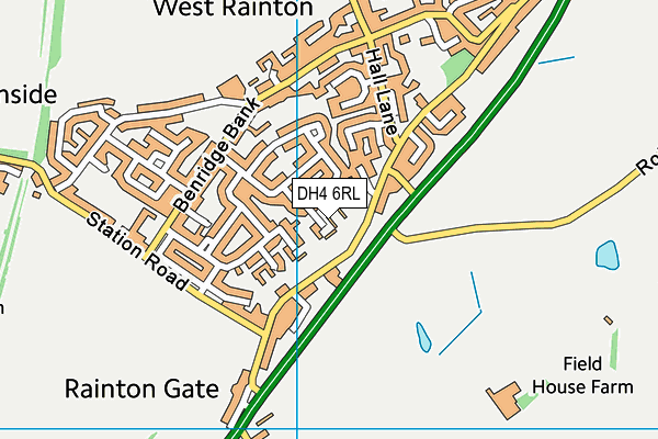DH4 6RL map - OS VectorMap District (Ordnance Survey) DH4 6RL map - OS VectorMap District (Ordnance Survey)