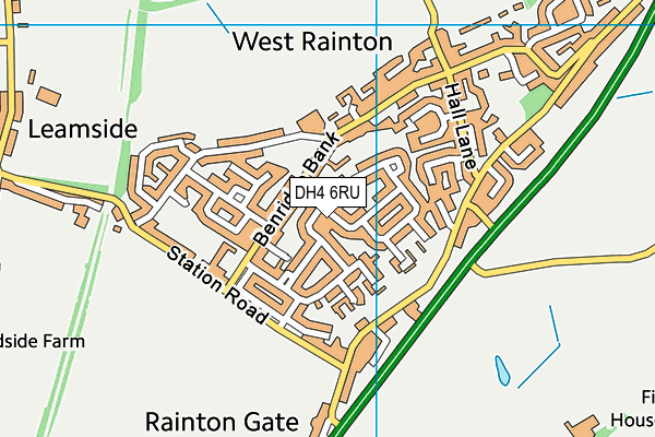 DH4 6RU map - OS VectorMap District (Ordnance Survey) DH4 6RU map - OS VectorMap District (Ordnance Survey)