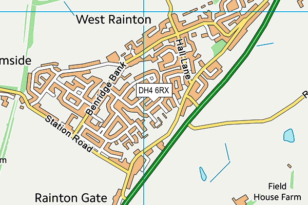 DH4 6RX map - OS VectorMap District (Ordnance Survey) DH4 6RX map - OS VectorMap District (Ordnance Survey)