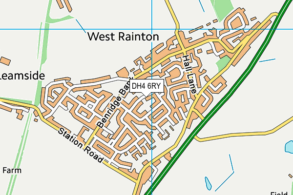 DH4 6RY map - OS VectorMap District (Ordnance Survey) DH4 6RY map - OS VectorMap District (Ordnance Survey)