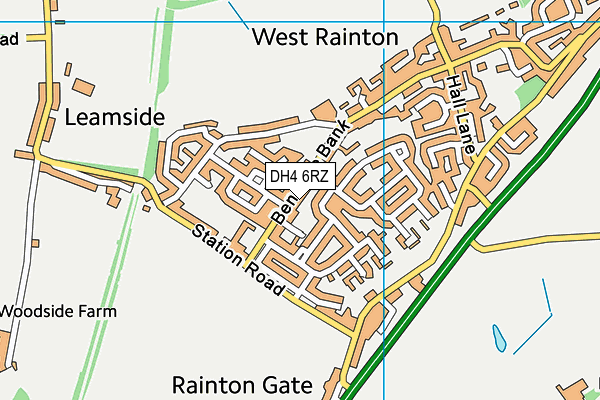 DH4 6RZ map - OS VectorMap District (Ordnance Survey) DH4 6RZ map - OS VectorMap District (Ordnance Survey)