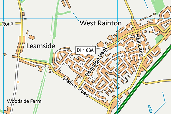 DH4 6SA map - OS VectorMap District (Ordnance Survey) DH4 6SA map - OS VectorMap District (Ordnance Survey)