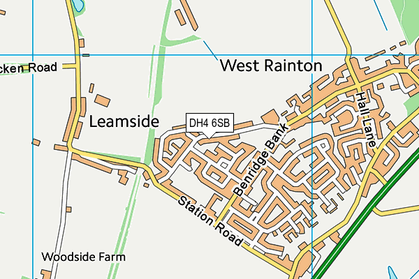 DH4 6SB map - OS VectorMap District (Ordnance Survey) DH4 6SB map - OS VectorMap District (Ordnance Survey)