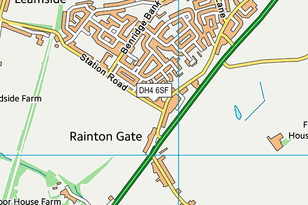 DH4 6SF map - OS VectorMap District (Ordnance Survey) DH4 6SF map - OS VectorMap District (Ordnance Survey)