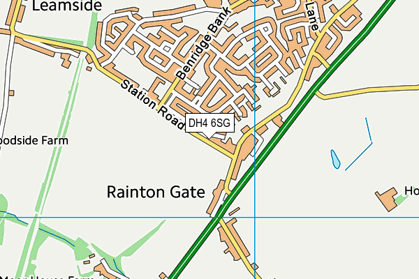 DH4 6SG map - OS VectorMap District (Ordnance Survey) DH4 6SG map - OS VectorMap District (Ordnance Survey)