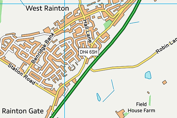 DH4 6SH map - OS VectorMap District (Ordnance Survey) DH4 6SH map - OS VectorMap District (Ordnance Survey)