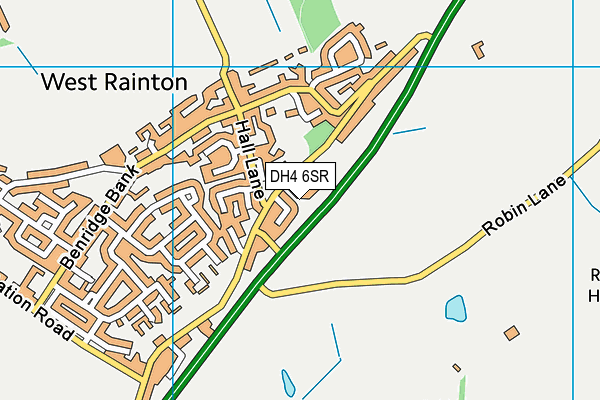 DH4 6SR map - OS VectorMap District (Ordnance Survey) DH4 6SR map - OS VectorMap District (Ordnance Survey)