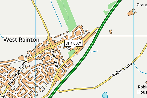 DH4 6SW map - OS VectorMap District (Ordnance Survey) DH4 6SW map - OS VectorMap District (Ordnance Survey)